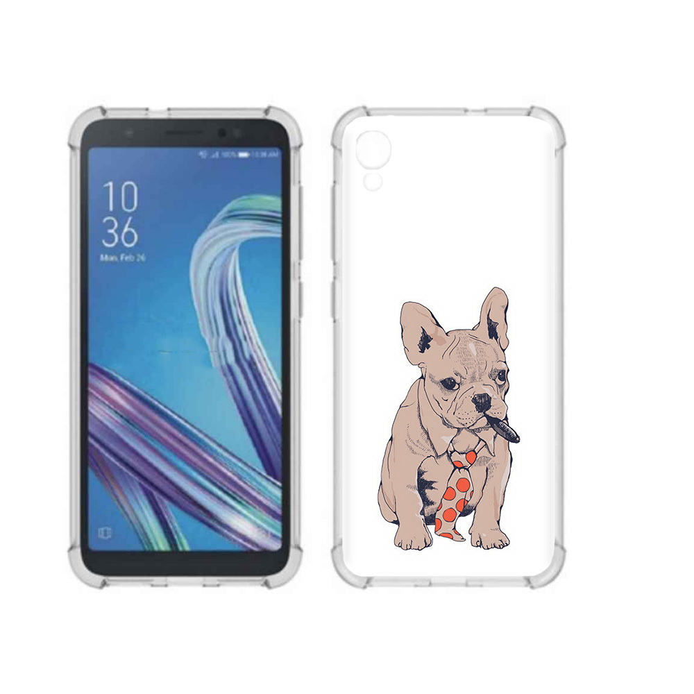 

Чехол MyPads Tocco для Asus ZenFone Live L1 (G552KL) бульдог с сигарой (PT113202.648.250), Прозрачный, Tocco