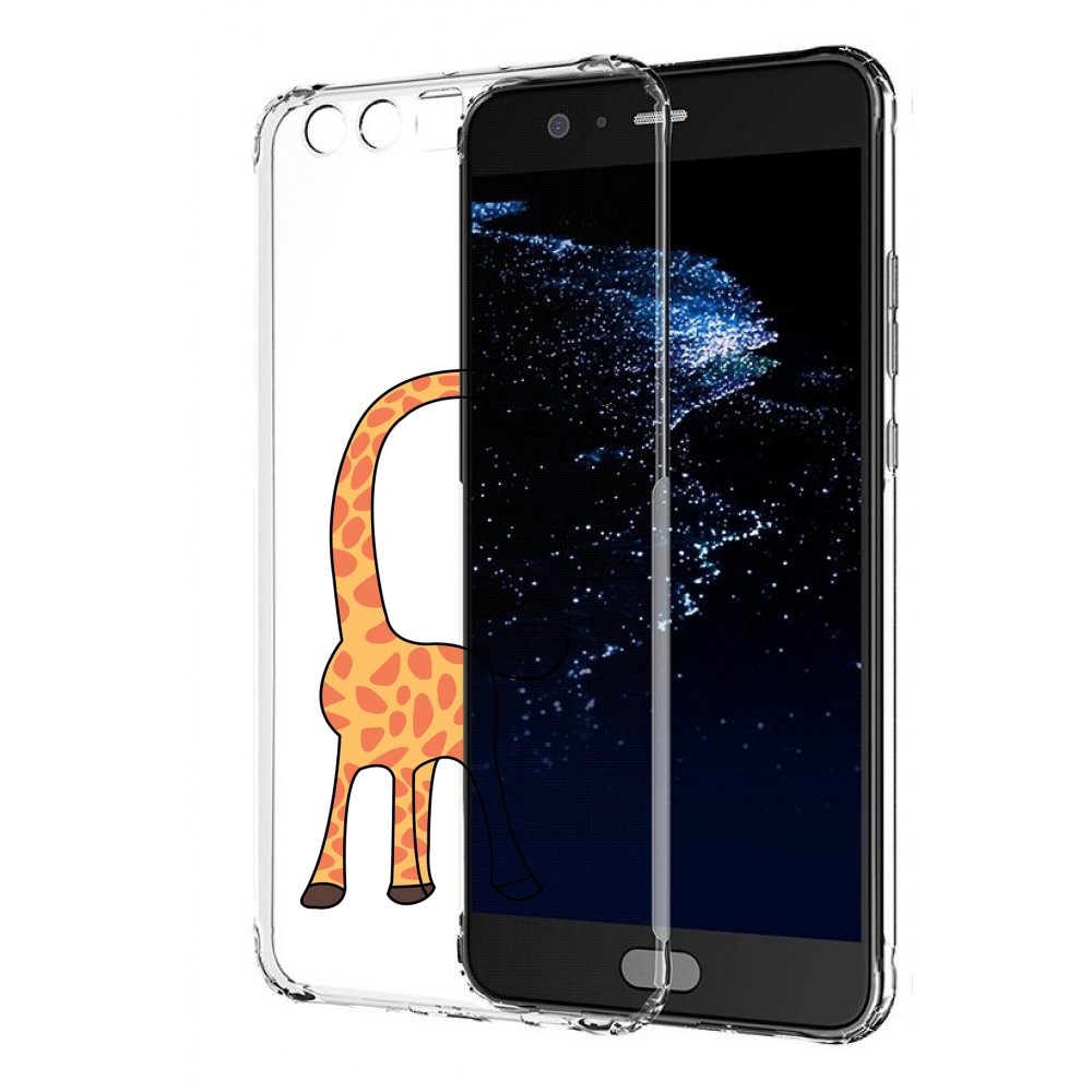 

Чехол бампер MyPads жирафик детский для Huawei P10 Plus противоу, Прозрачный, Tocco
