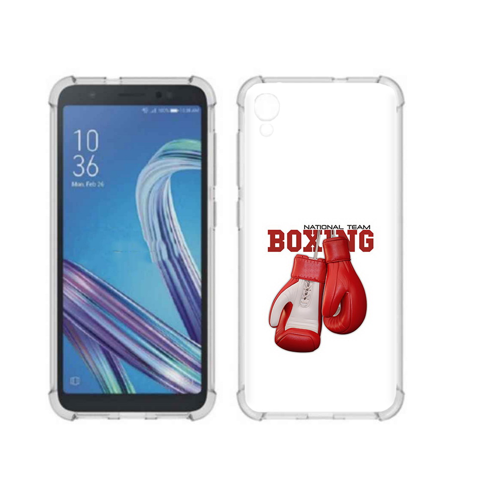 

Чехол MyPads Tocco для Asus ZenFone Live L1 (G552KL) боксерские перчатки, Прозрачный, Tocco