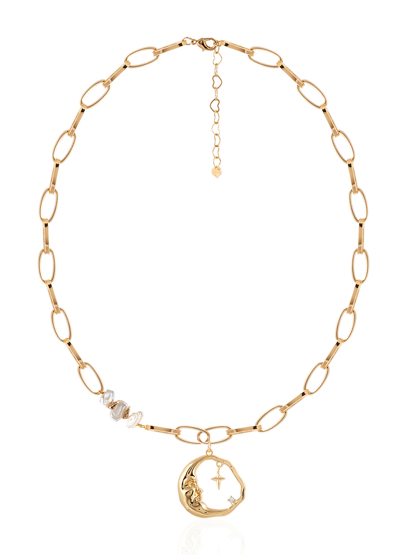 Колье из бижутерного сплава 47-52 см LN ONE 226325111, жемчуг