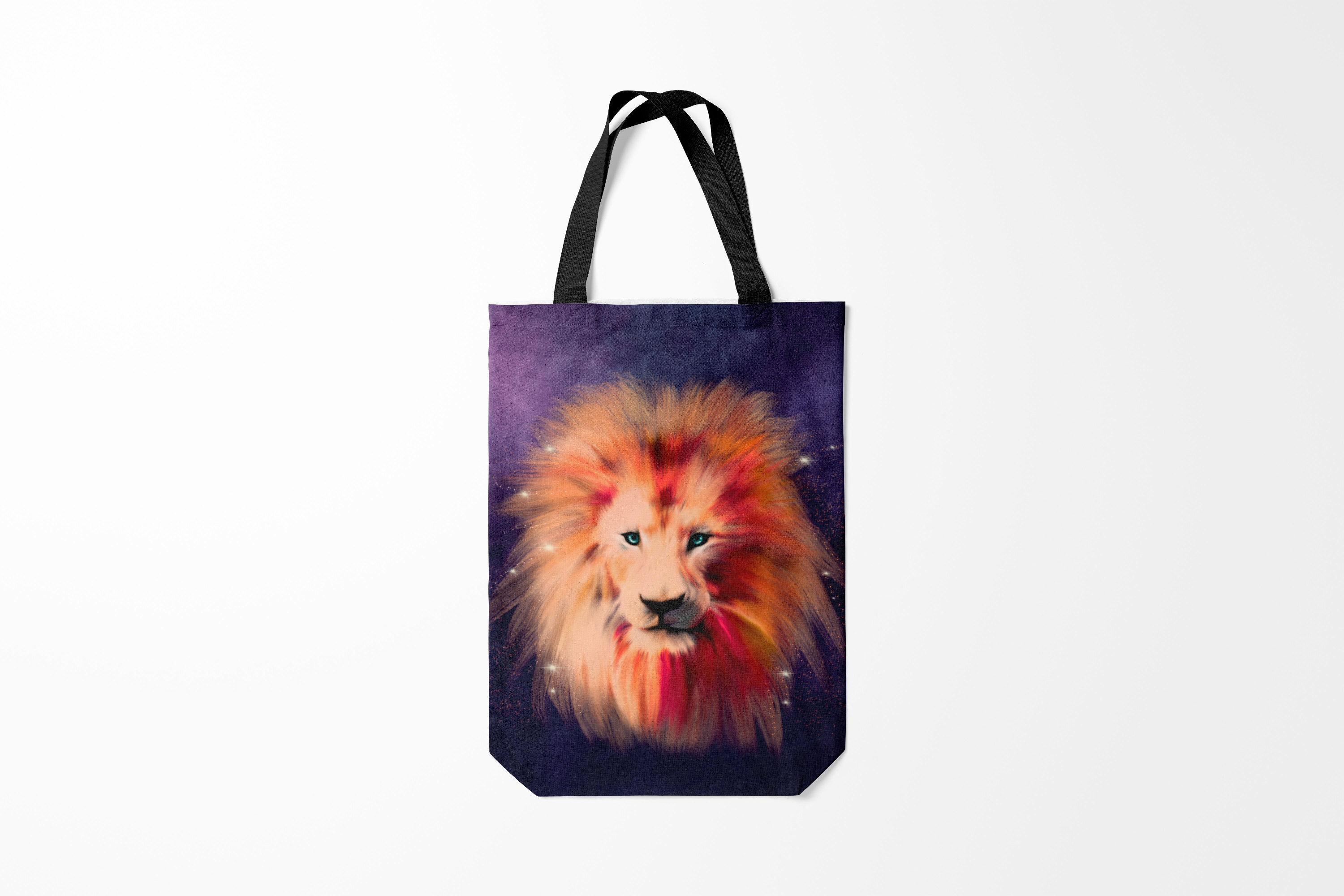 

Сумка шoппер унисекс Burnettie Хищники Space Lion, фиолетовый, Хищники Space Lion