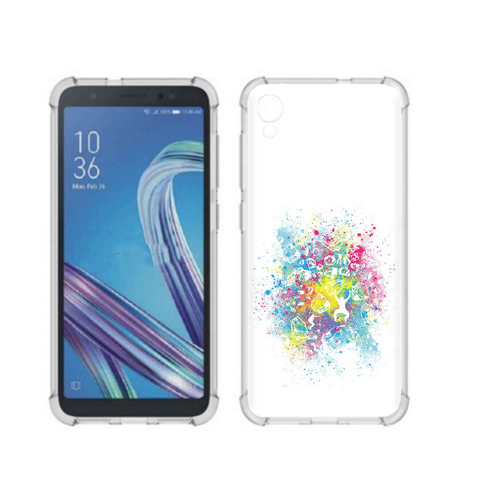 

Чехол MyPads Tocco для Asus ZenFone Live L1 (G552KL) акварель абстракция, Прозрачный, Tocco