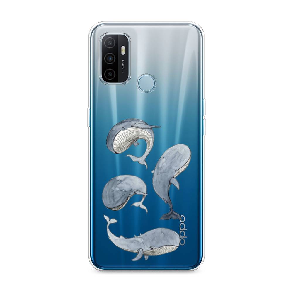 

Чехол Awog на Oppo A53 "Киты", Разноцветный, 254350-1