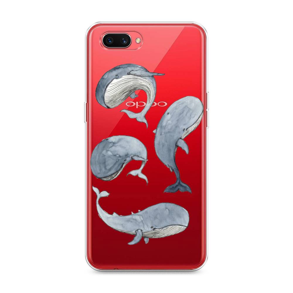 

Чехол Awog на Oppo A3s "Киты", Разноцветный, 250650-1