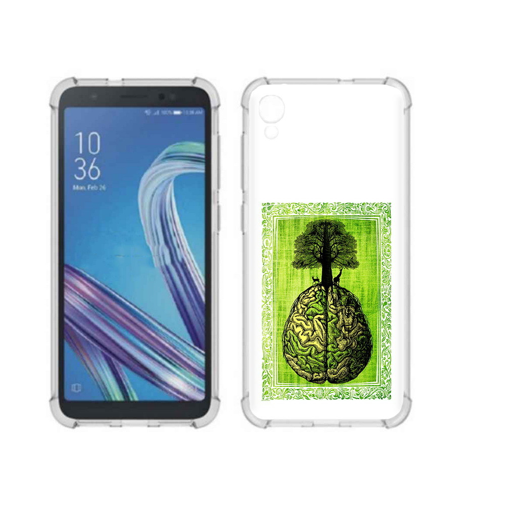 

Чехол MyPads Tocco для Asus ZenFone Live L1 (G552KL) абстракция здоровый мозг, Прозрачный, Tocco