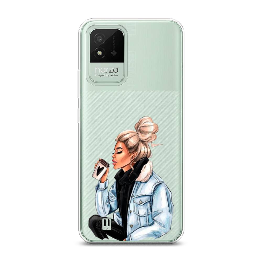 

Чехол Awog на Realme Narzo 50i "Cute girl", Разноцветный, 2510050-7