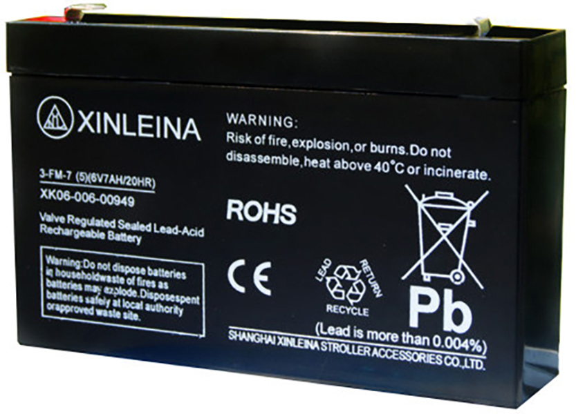 Аккумулятор Xinleina 6V7Ah/20Hr - 3-FM-7