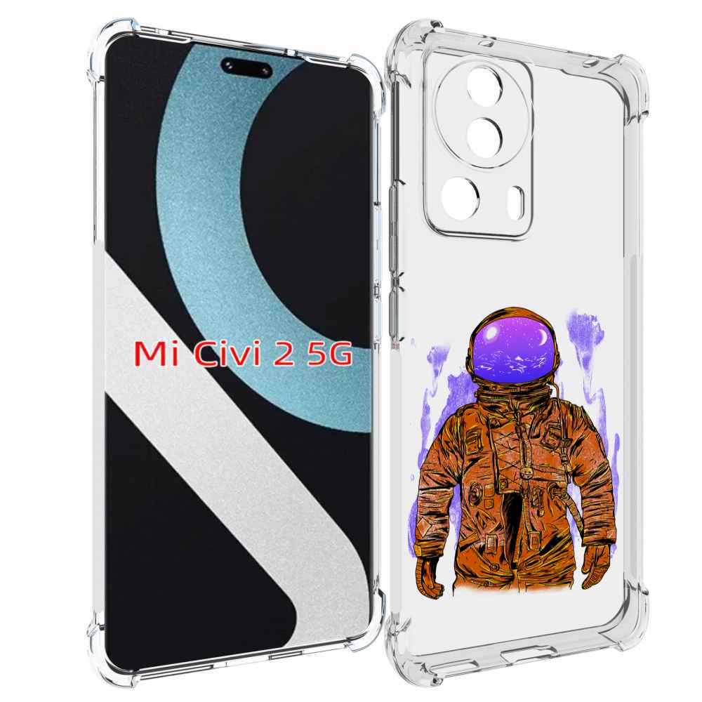 

Чехол MyPads нарисованный мужчина в скафандре для Xiaomi Civi 2, Прозрачный, Tocco