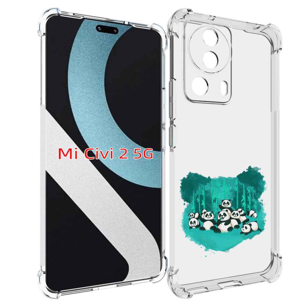 

Чехол MyPads нарисованные панды для Xiaomi Civi 2, Прозрачный, Tocco