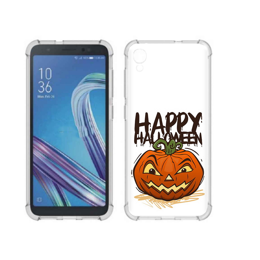 

Чехол MyPads Tocco для Asus ZenFone Live L1 (G552KL) Хэллоуин счастливый, Прозрачный, Tocco
