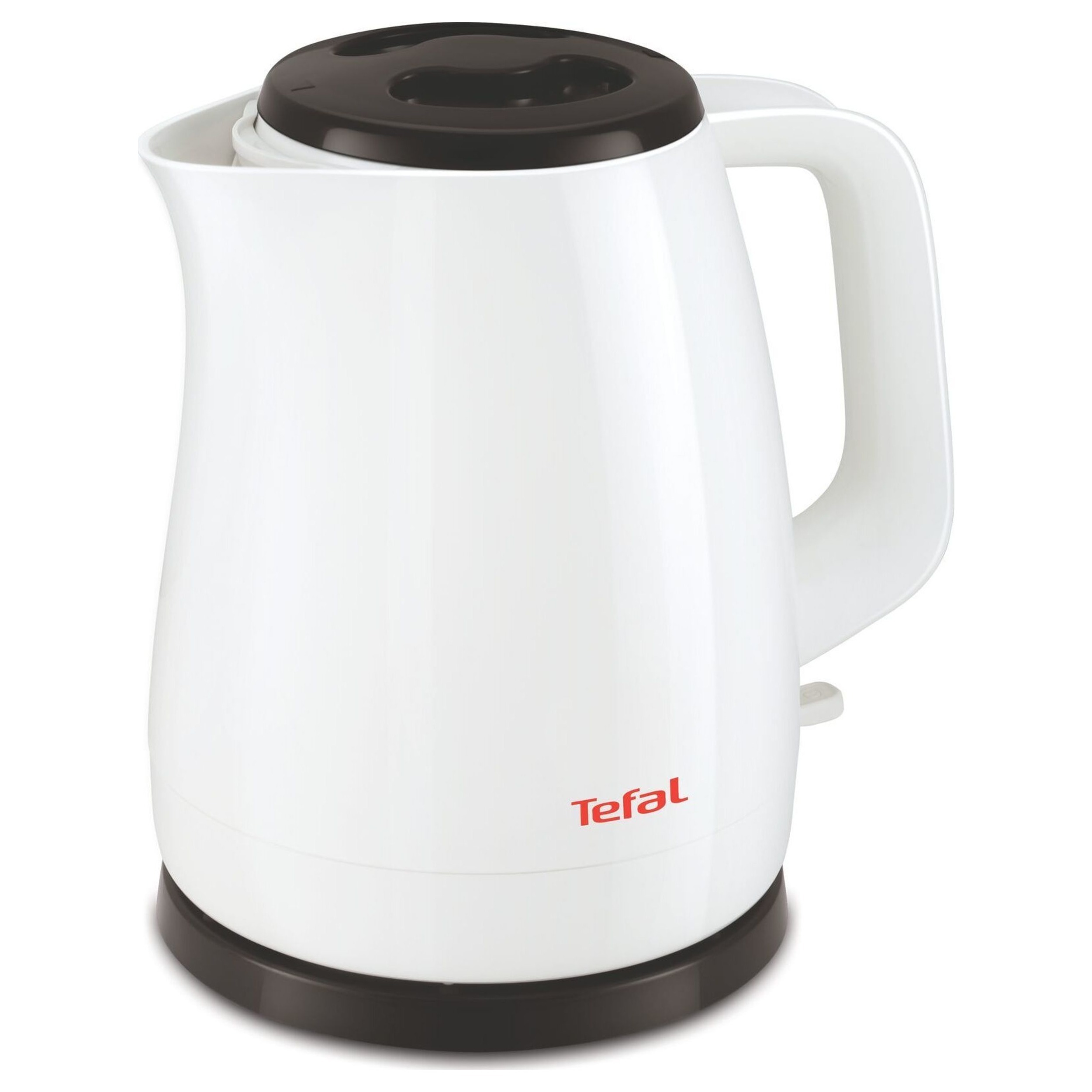 Чайник электрический Tefal Delfini KO150130, 1.5 л, белый/черный