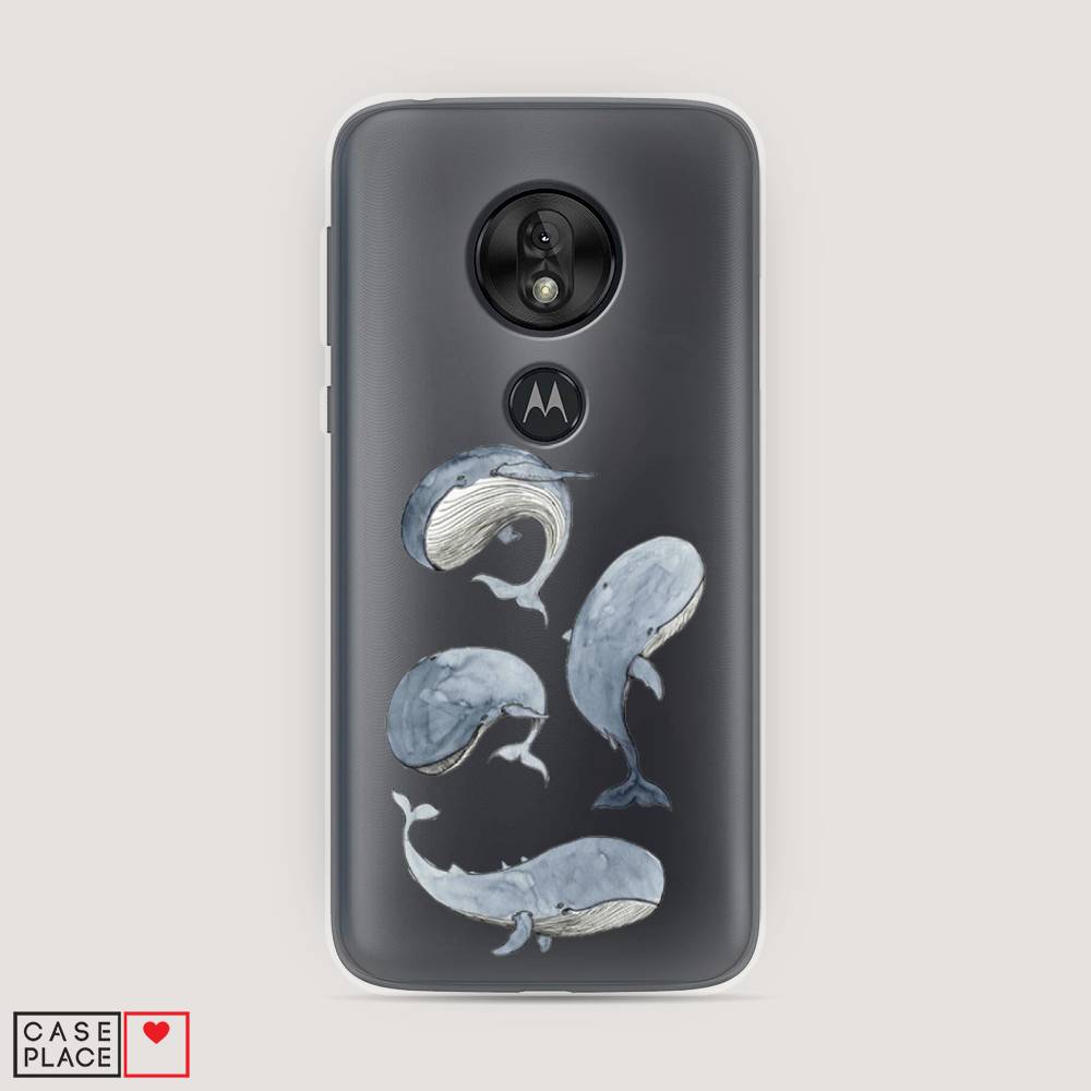 

Чехол Awog на Motorola Moto G7 Play / Моторола Мото G7 Плэй "Киты", Разноцветный, 241250-1