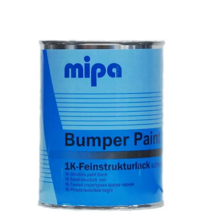 фото Структурная краска mipa 1k bumper paint, черная, 1л