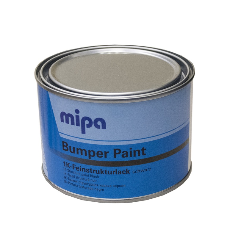 фото Структурная краска mipa 1k bumper paint, черная, 500 мл