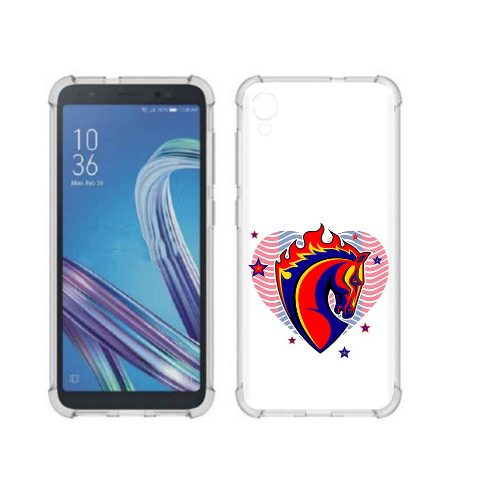Чехол MyPads Tocco для Asus ZenFone Live L1 (G552KL) ФК ЦСЛ Лошадь (PT113202.648.180)
