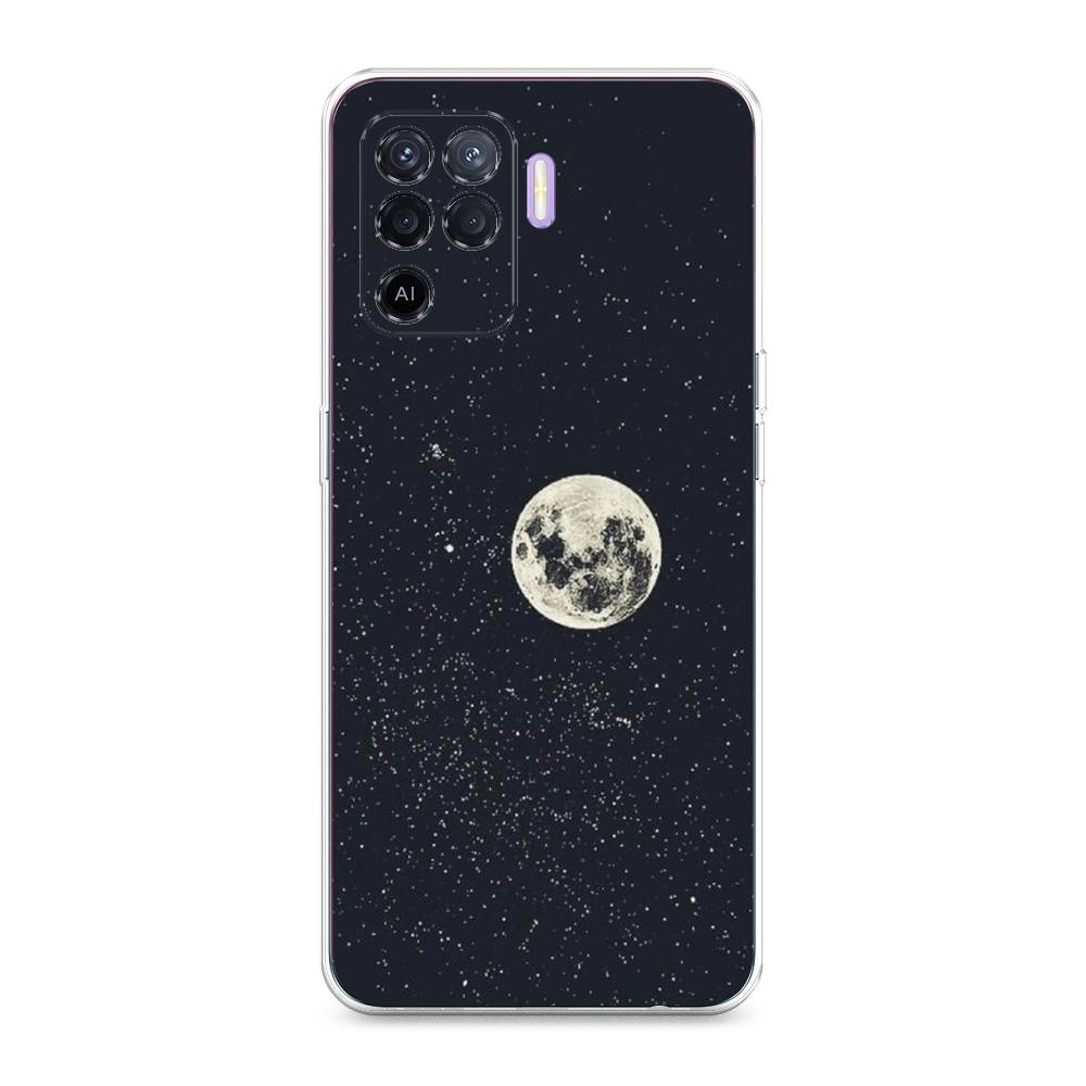 

Чехол для Oppo Reno 5 Lite "Полнолуние", Красный, 255150-2