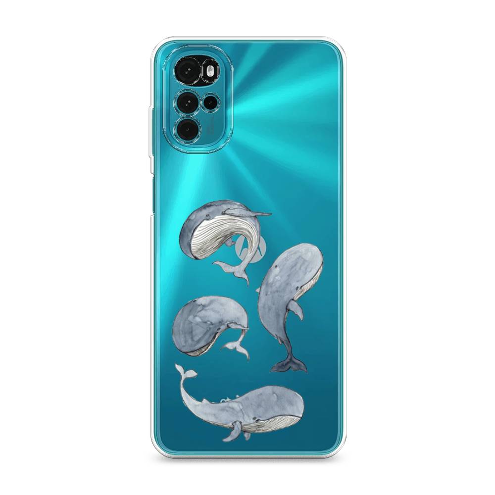 

Чехол Awog на Motorola Moto G22 "Киты", Разноцветный, 243150-1