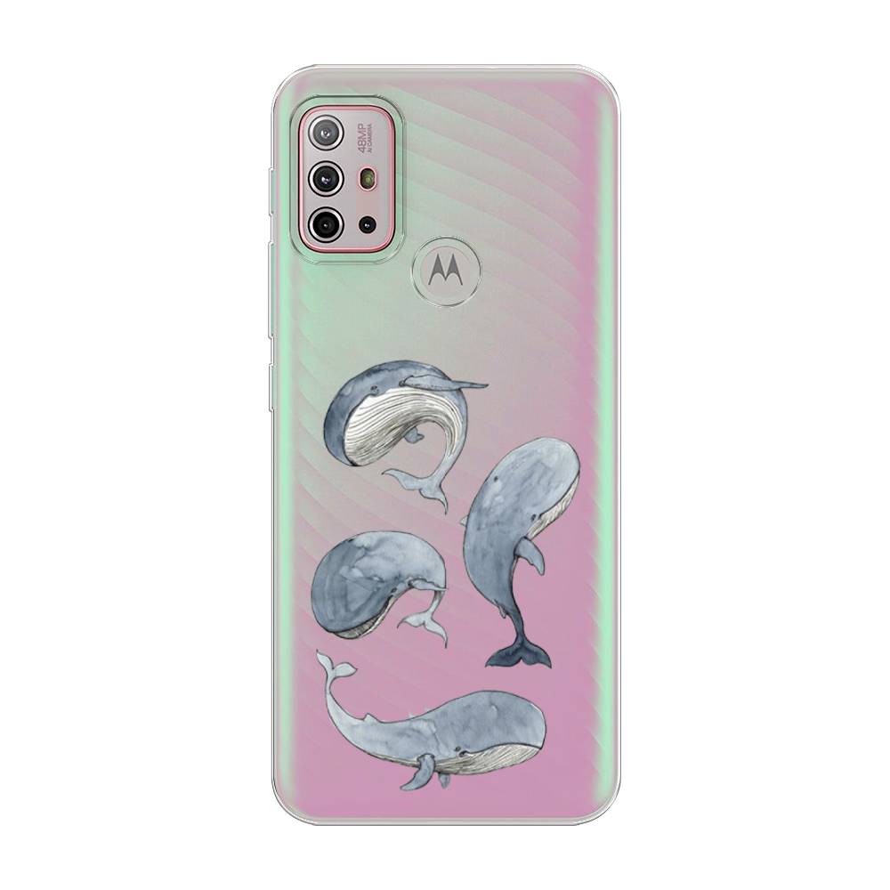 

Чехол Awog на Lenovo K13 Note/Motorola Moto G10/G20/G30 "Киты", Разноцветный, 242150-1