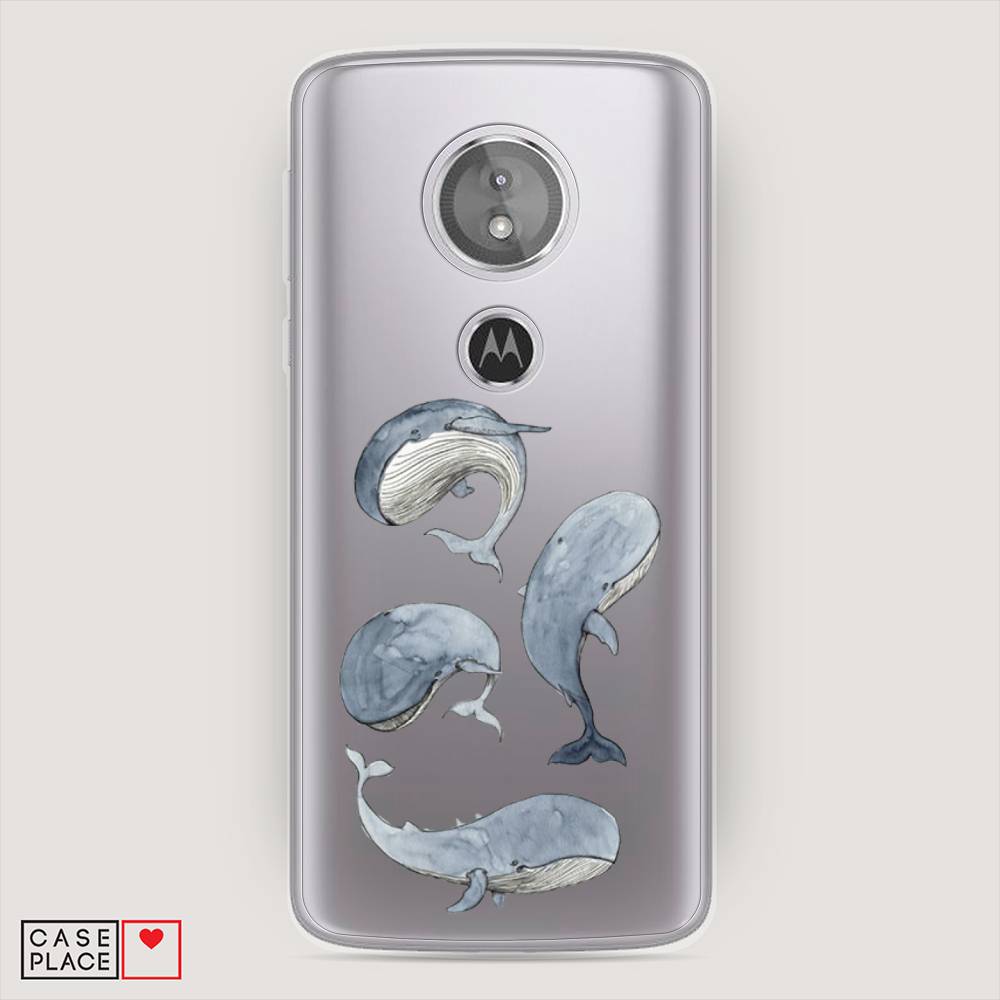 

Чехол Awog на Motorola Moto E5 / Моторола Мото E5 "Киты", Разноцветный, 241050-1