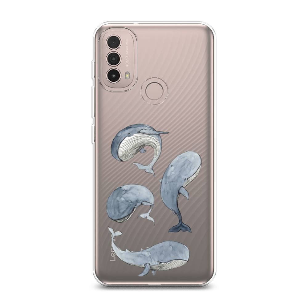 

Чехол Awog на Lenovo K14 Plus/Motorola Moto E20/E30/E40 "Киты", Разноцветный, 243650-1
