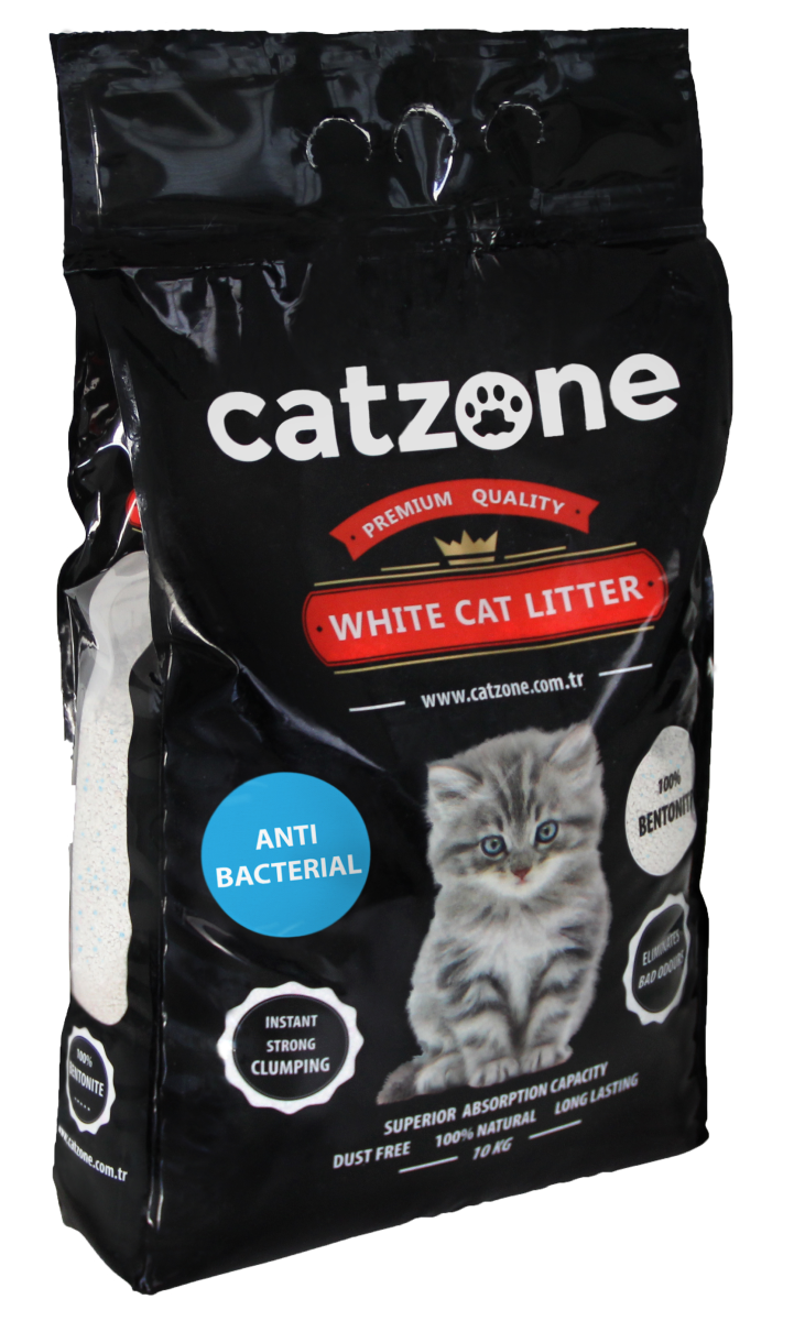 фото Комкующийся наполнитель для кошек catzone antibacterial бентонитовый, 10 кг, 30 л