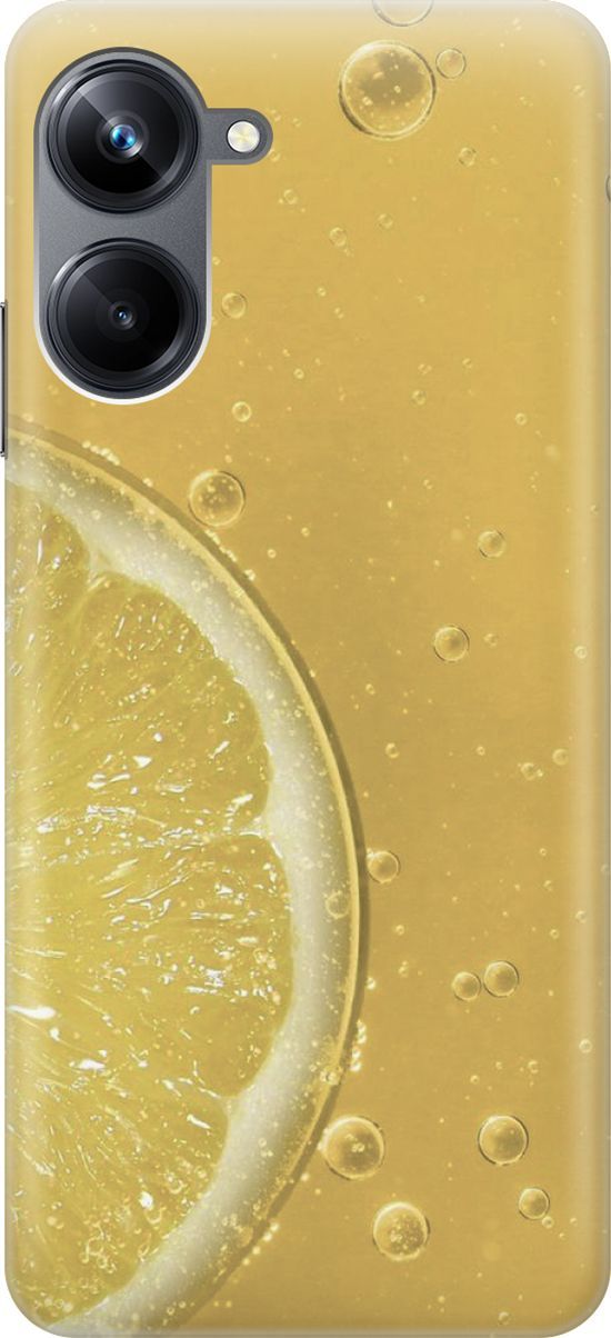 

Силиконовый чехол на Realme 10 Pro "Лимонад", Белый;желтый, 158582