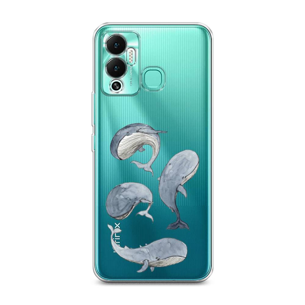 

Чехол Awog на Infinix Hot 12 Play "Киты", Разноцветный, 3101750-1