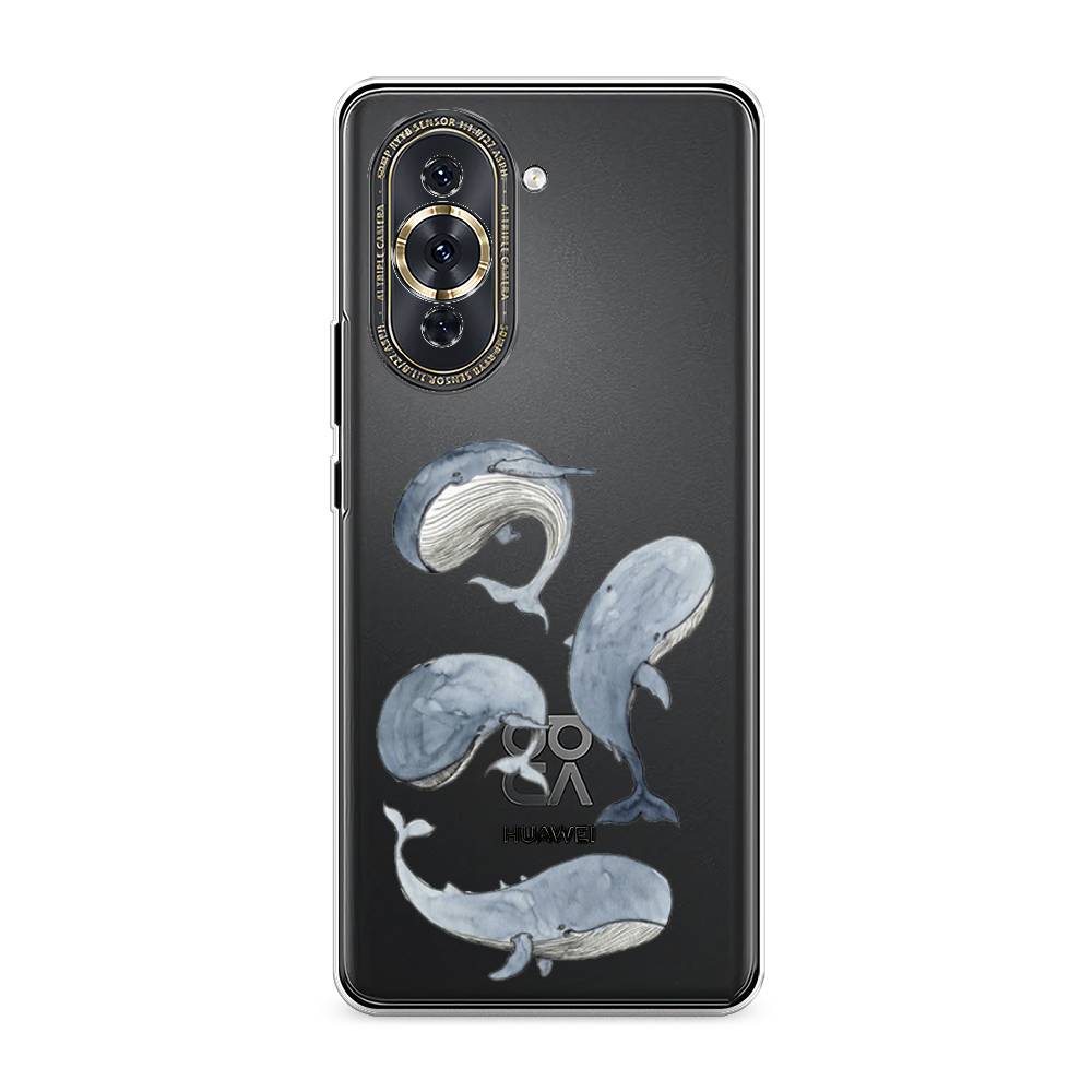

Чехол Awog на Huawei Nova 10 Pro "Киты", Разноцветный, 6109050-1