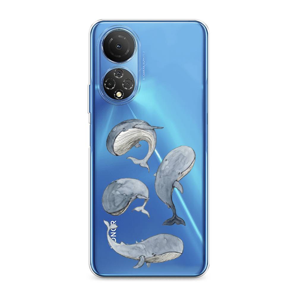 

Чехол Awog на Honor X7 2022 "Киты", Разноцветный, 6108850-1