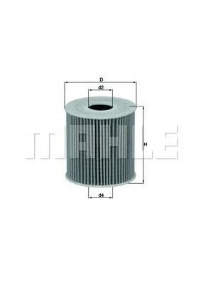 

Фильтр масляный Mahle/Knecht OX3392D