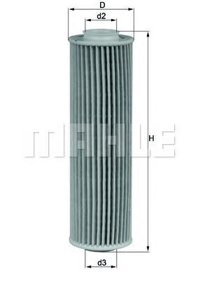 

Фильтр масляный Mahle/Knecht OX1835D