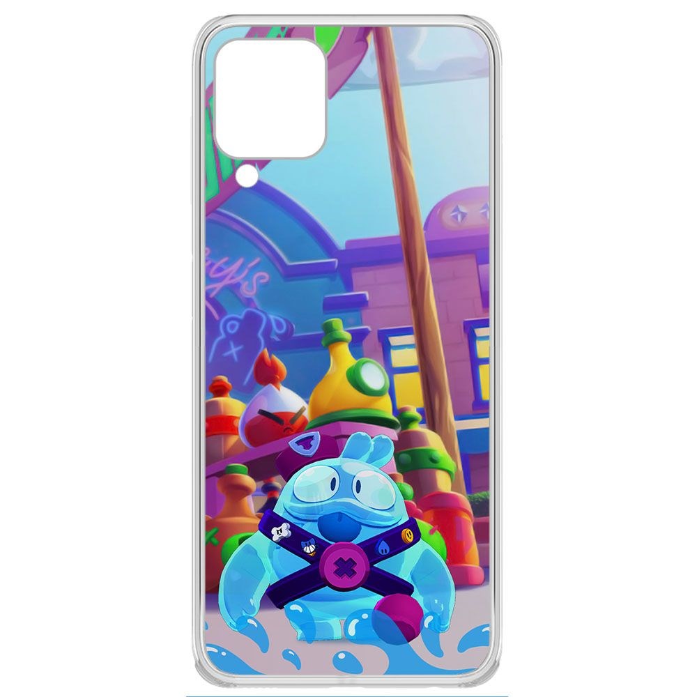 

Чехол-накладка Brawl Stars-Скуик для Samsung Galaxy A22 4G (A225), Прозрачный