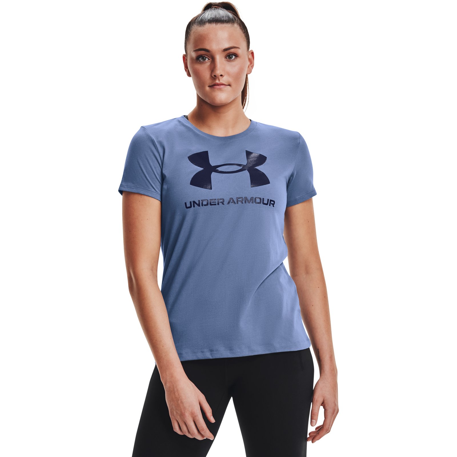 фото Футболка женская under armour 1356305 синяя md