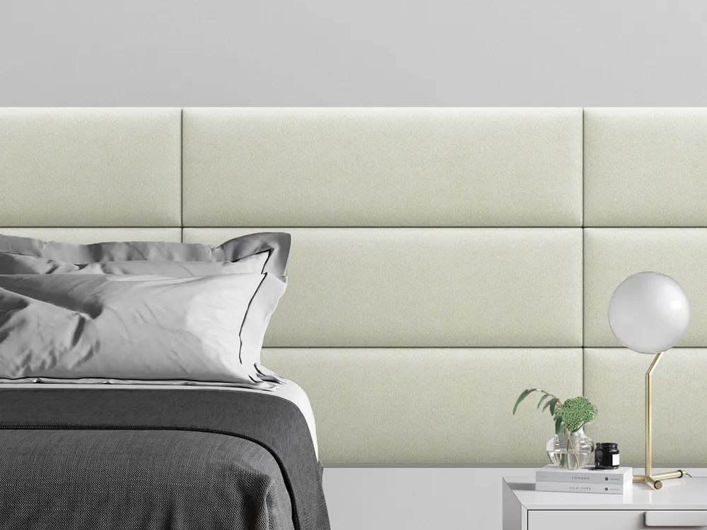 

Мягкое изголовье кровати Velour Vanilla 30х100 см 4 шт., Бежевый