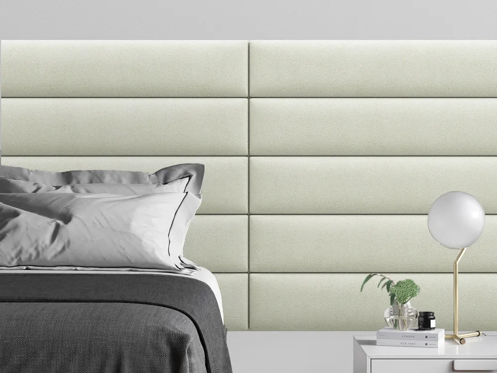 

Мягкое изголовье кровати Velour Vanilla 20х180 см 1 шт., Бежевый