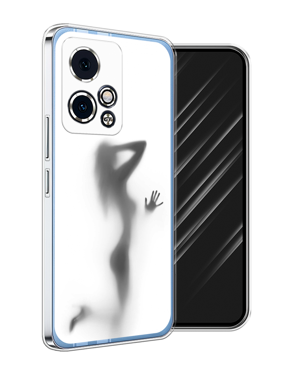 

Чехол Awog на Honor 90 GT "Стекло в душе", Белый;серый;черный, 6123450-1