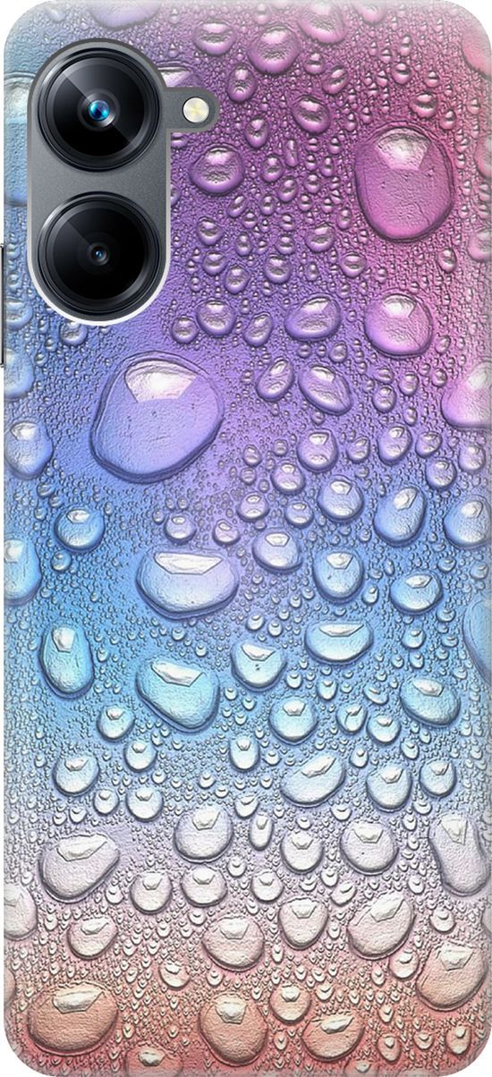 

Силиконовый чехол на Realme 10 Pro "Множество капель", Синий;фиолетовый, 158580