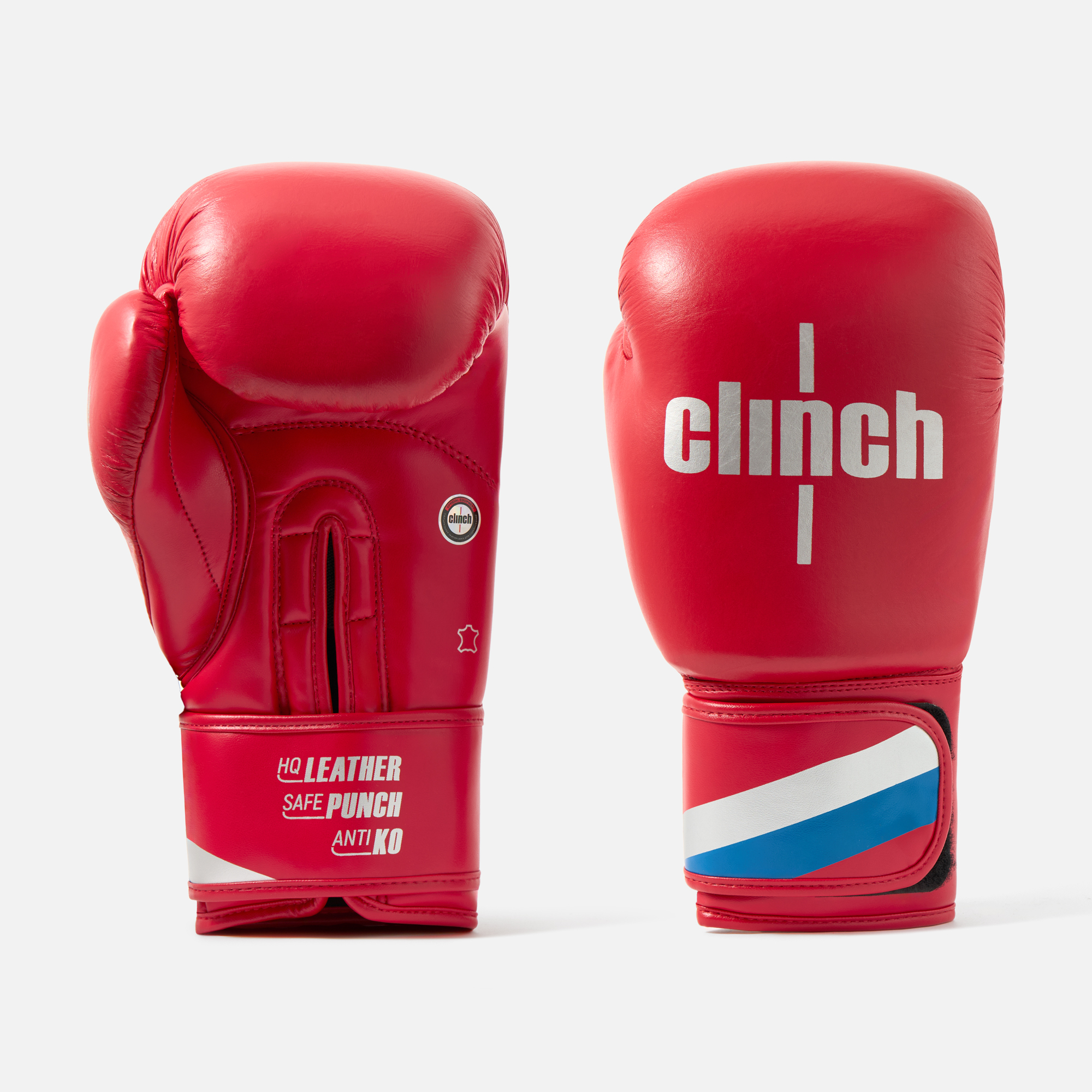 Перчатки боксерские Clinch Olimp Plus красные вес 16 унций 7290₽