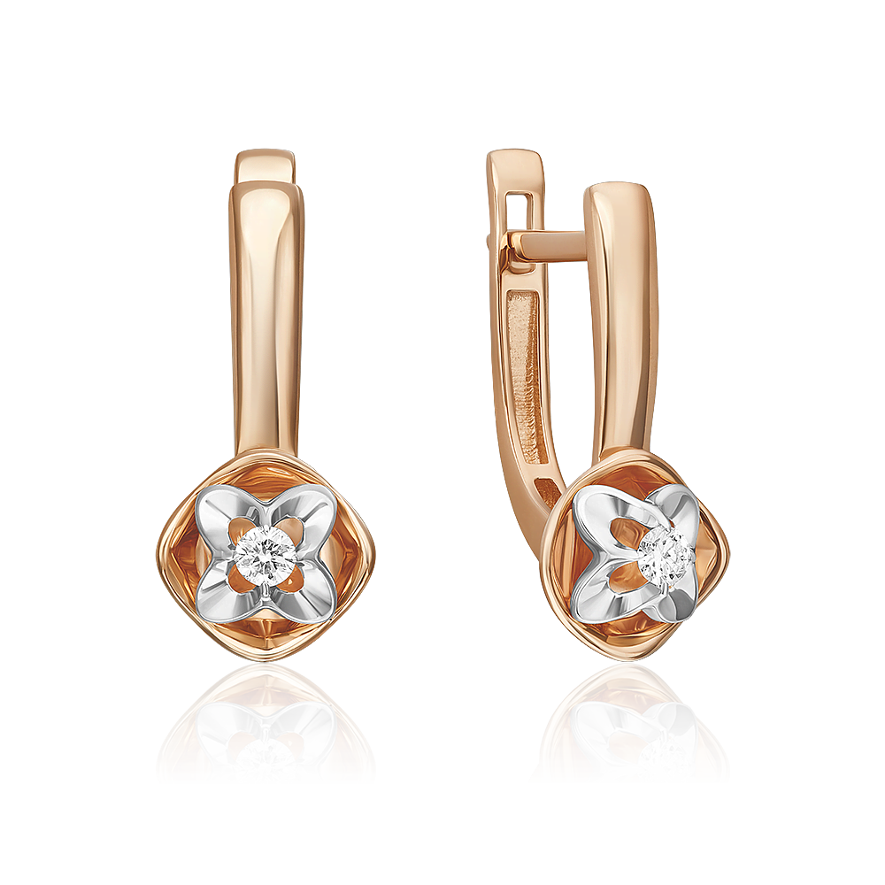 

Серьги из золота PLATINA jewelry 02-5343, бриллиант, 02-5343