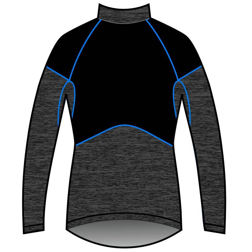 

Термолонгслив KV+ Julier Woman, grey/black/blue, S, Серый;черный;голубой, Julier Woman