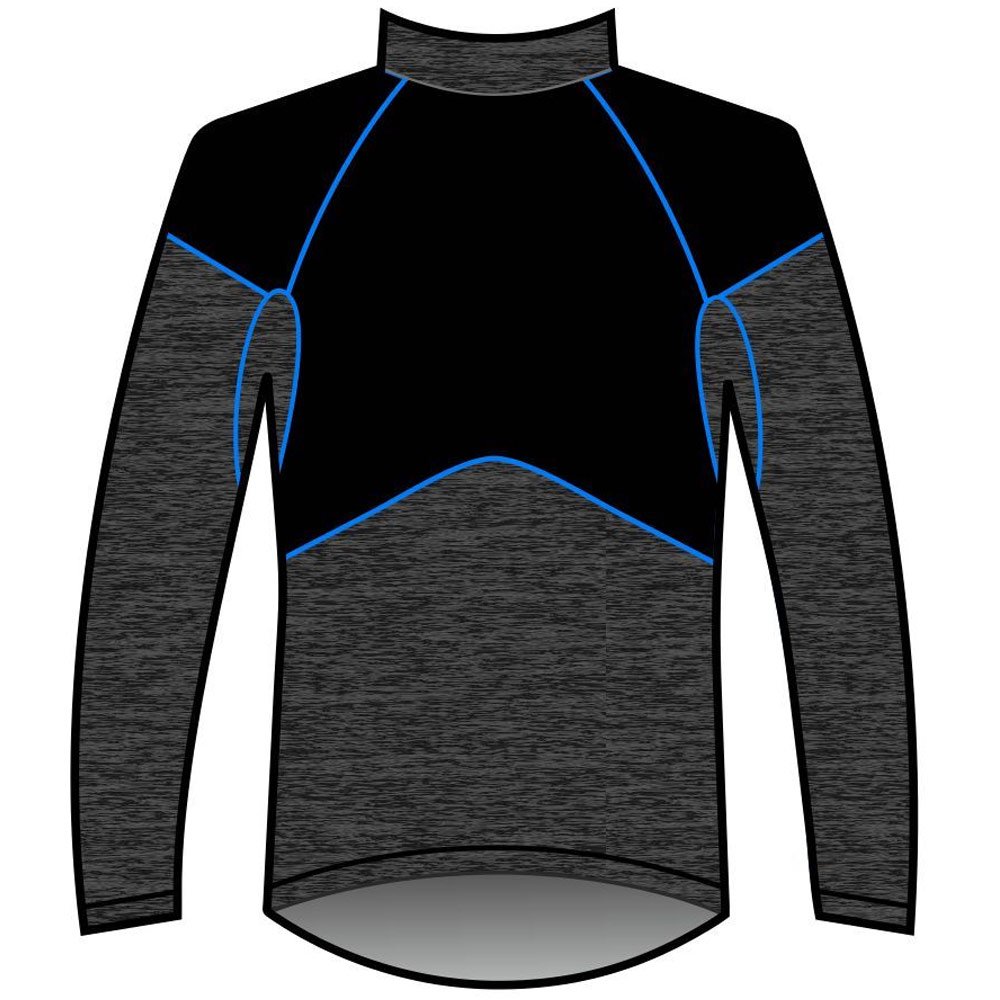 

Термолонгслив KV+ Julier Man, grey/black/blue, L, Серый;черный;голубой, Julier Man