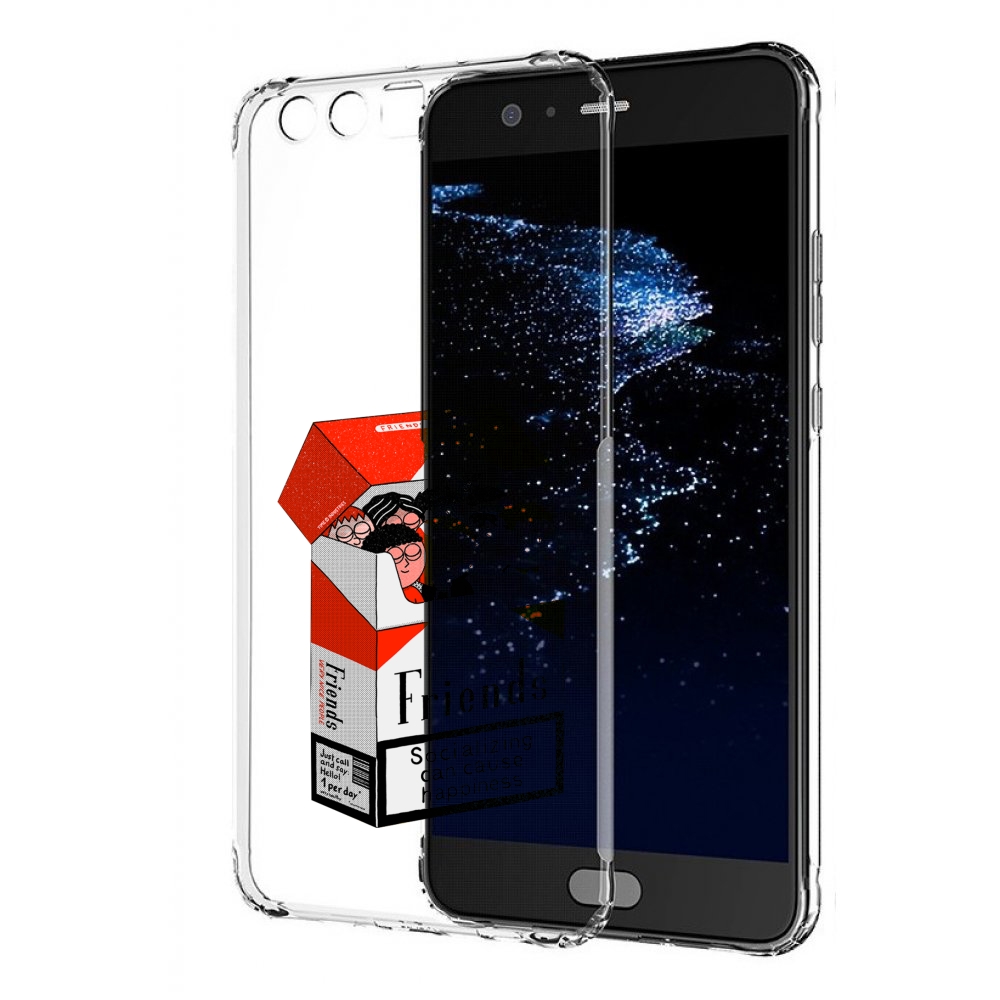 

Чехол бампер MyPads друзья для Huawei P10 Plus противоударный, Прозрачный, Tocco