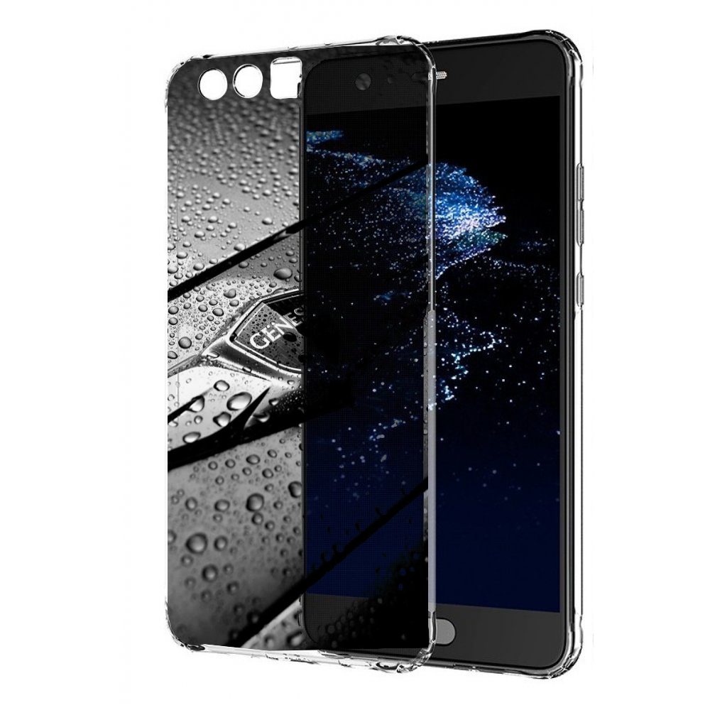 

Чехол бампер MyPads дженезис genesis 2 мужской для Huawei P10 Pl, Прозрачный, Tocco
