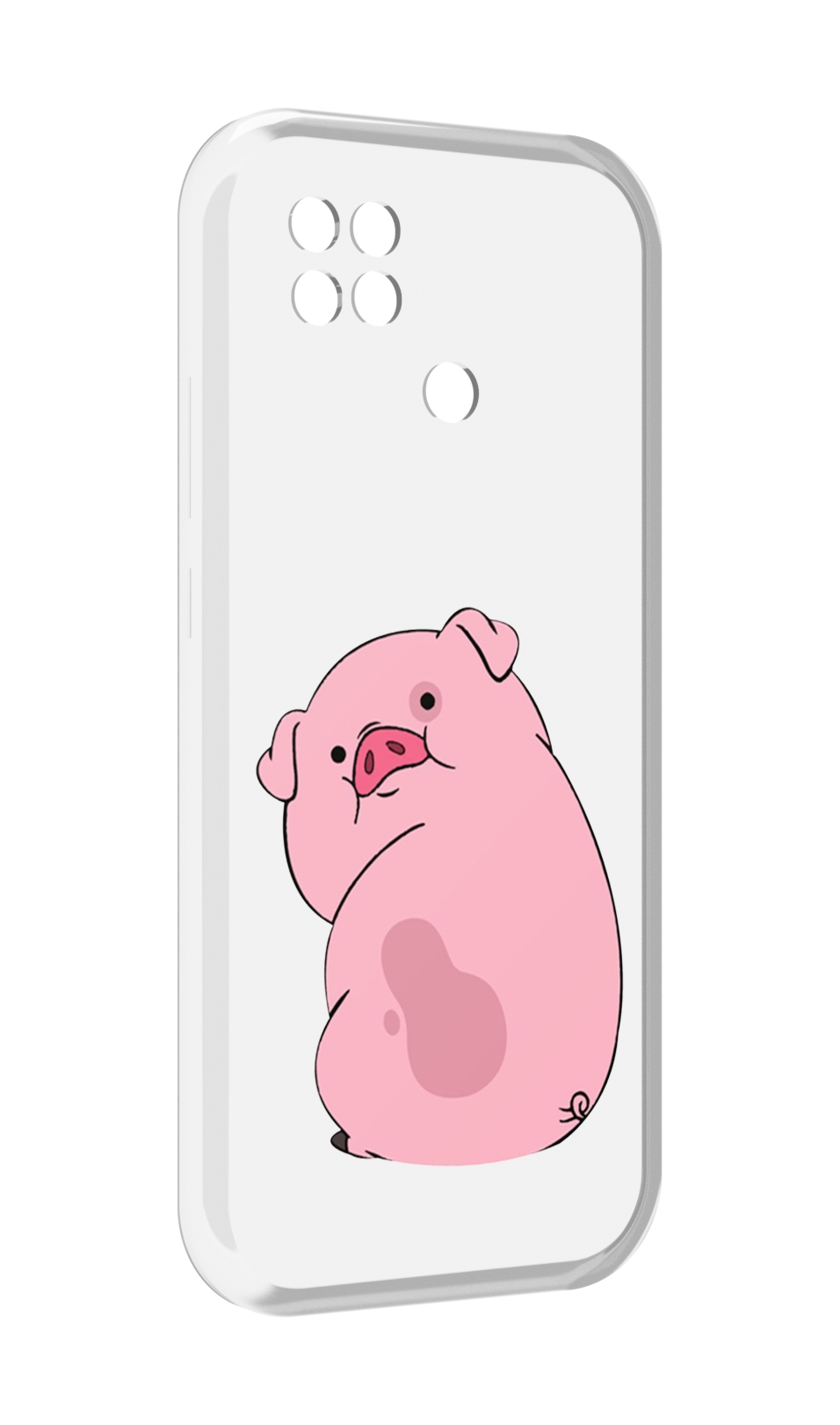 

Чехол MyPads милый-поросенок детский для Xiaomi Poco C40, Прозрачный, Tocco