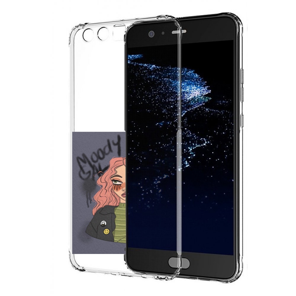 

Чехол бампер MyPads дерзкое-настроение женский для Huawei P10 Pl, Прозрачный, Tocco