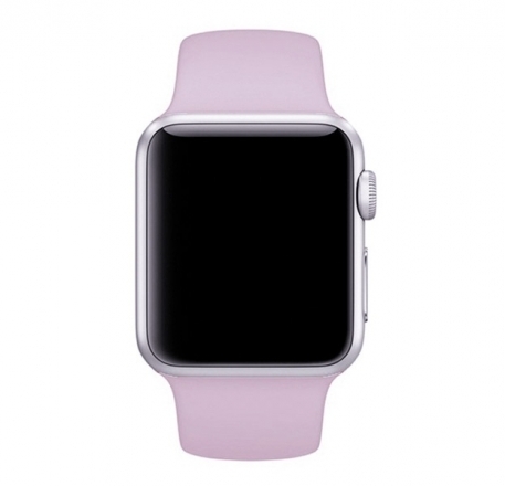 

Ремешок силиконовый для Apple Watch 38/40мм (41), фиалковый, на кнопке