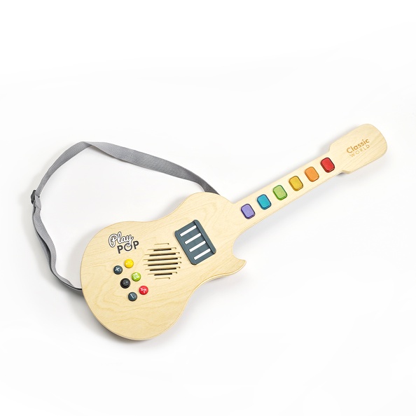 фото Гитара электрическая classic world со светом, музыкальная радуга, cw40552