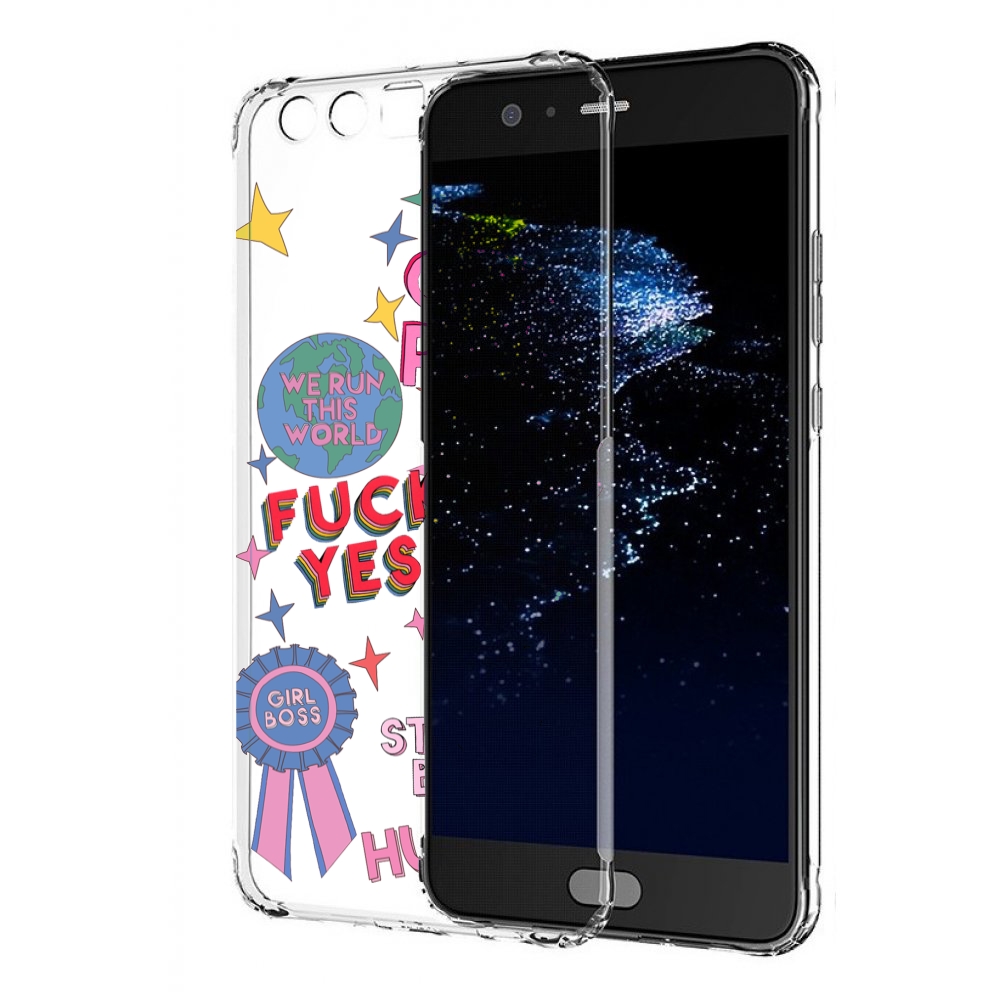

Чехол бампер MyPads девушки-боссы женский для Huawei P10 Plus пр, Прозрачный, Tocco