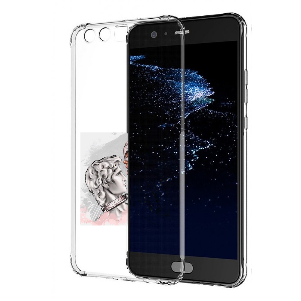 Чехол бампер MyPads девушка-флирт женский для Huawei P10 Plus пр
