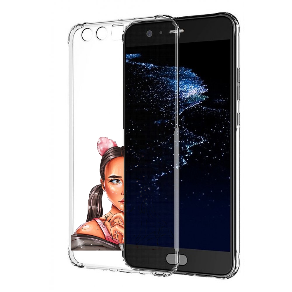 

Чехол бампер MyPads девушка-тихо женский для Huawei P10 Plus про, Прозрачный, Tocco